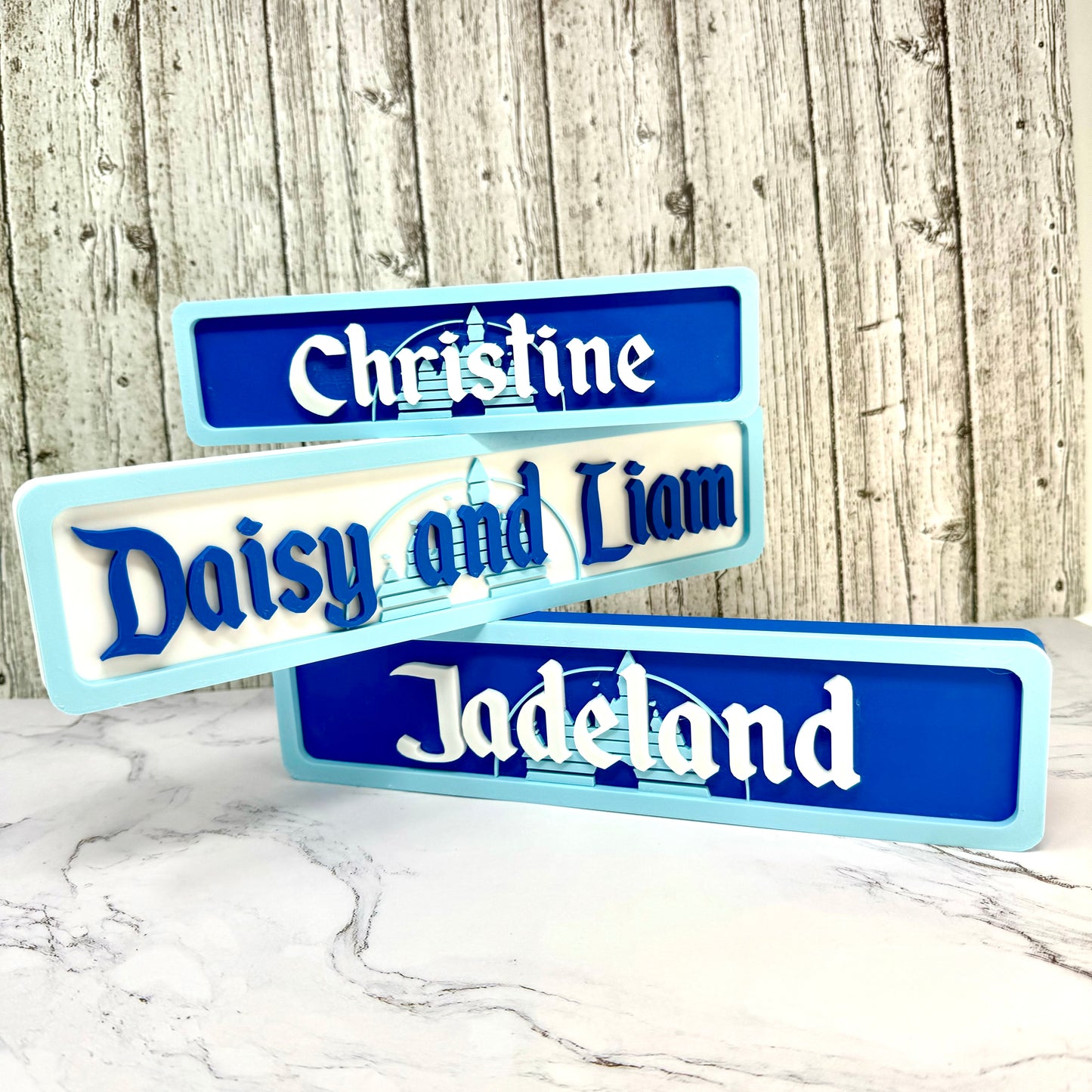 Disneyland-Inspired Personalized Custom 3D-Printed Name Sign