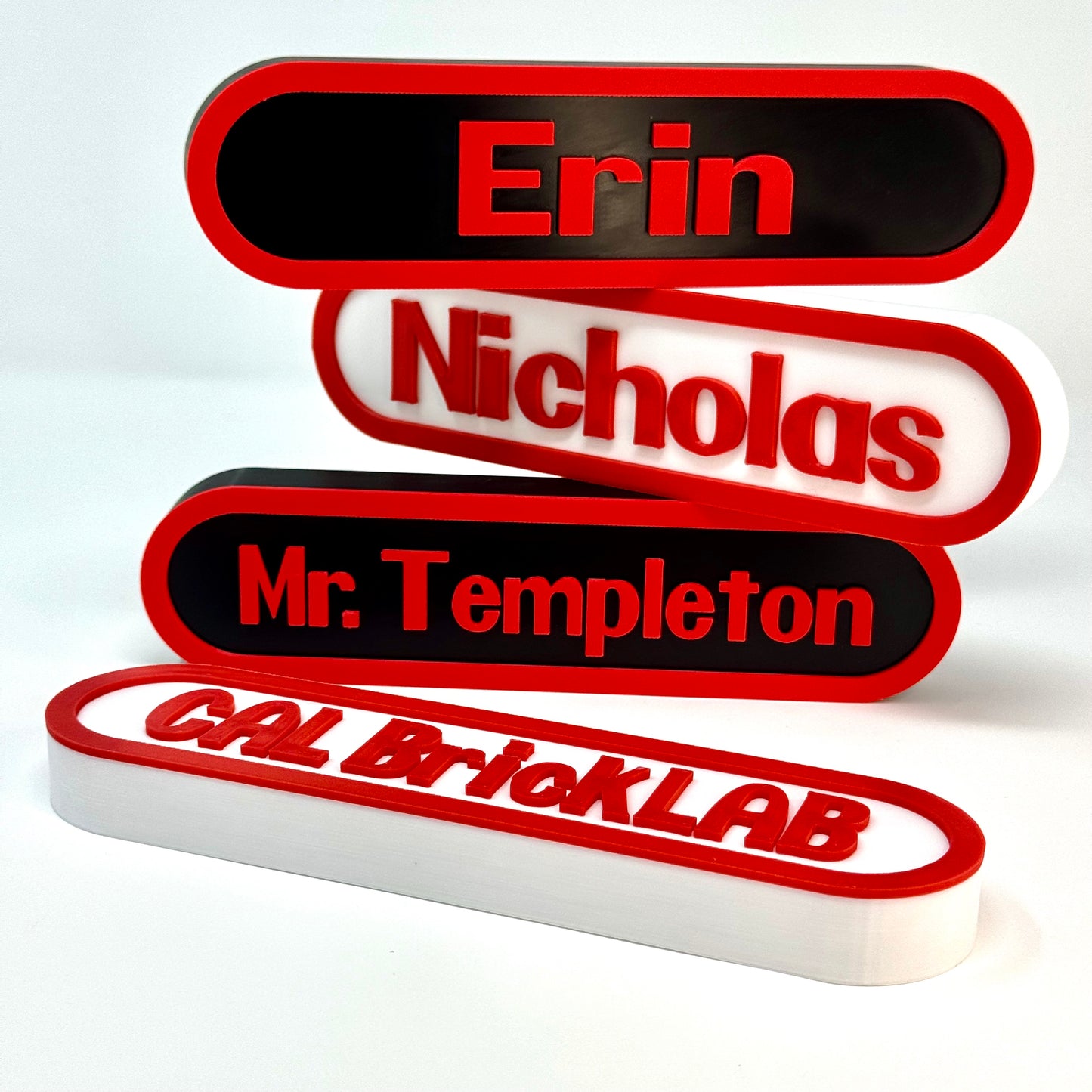 Nintendo-Inspired Personalized Custom 3D-Printed Name Sign