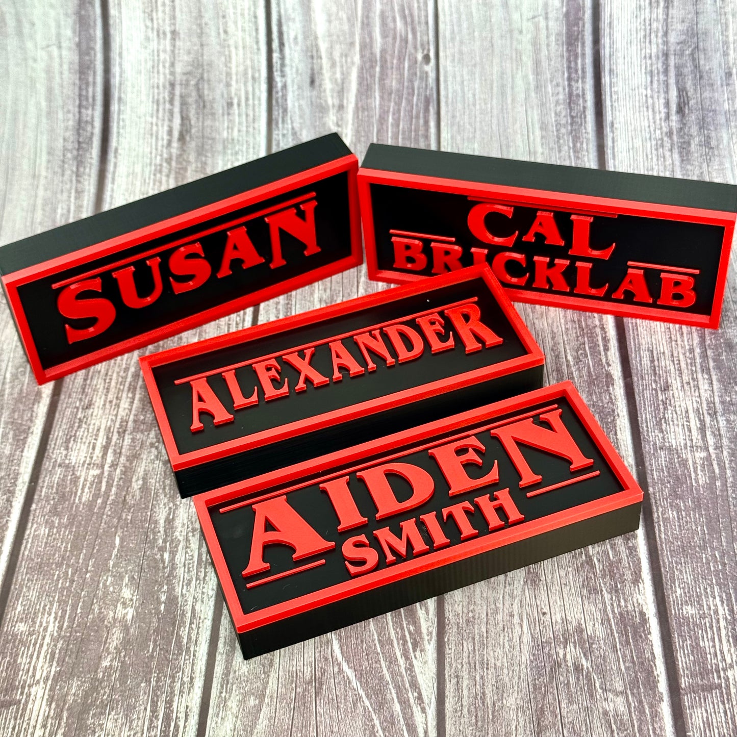 Stranger Things-Inspired Personalized Custom 3D-Printed Name Sign