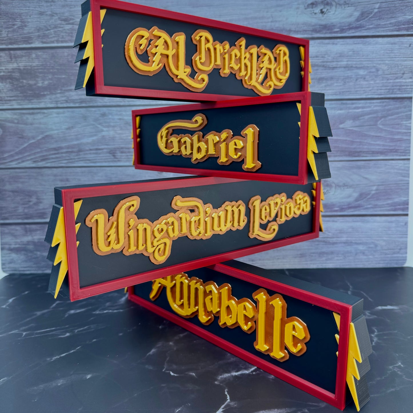 Harry Potter-Inspired Personalized Custom 3D-Printed Name Sign