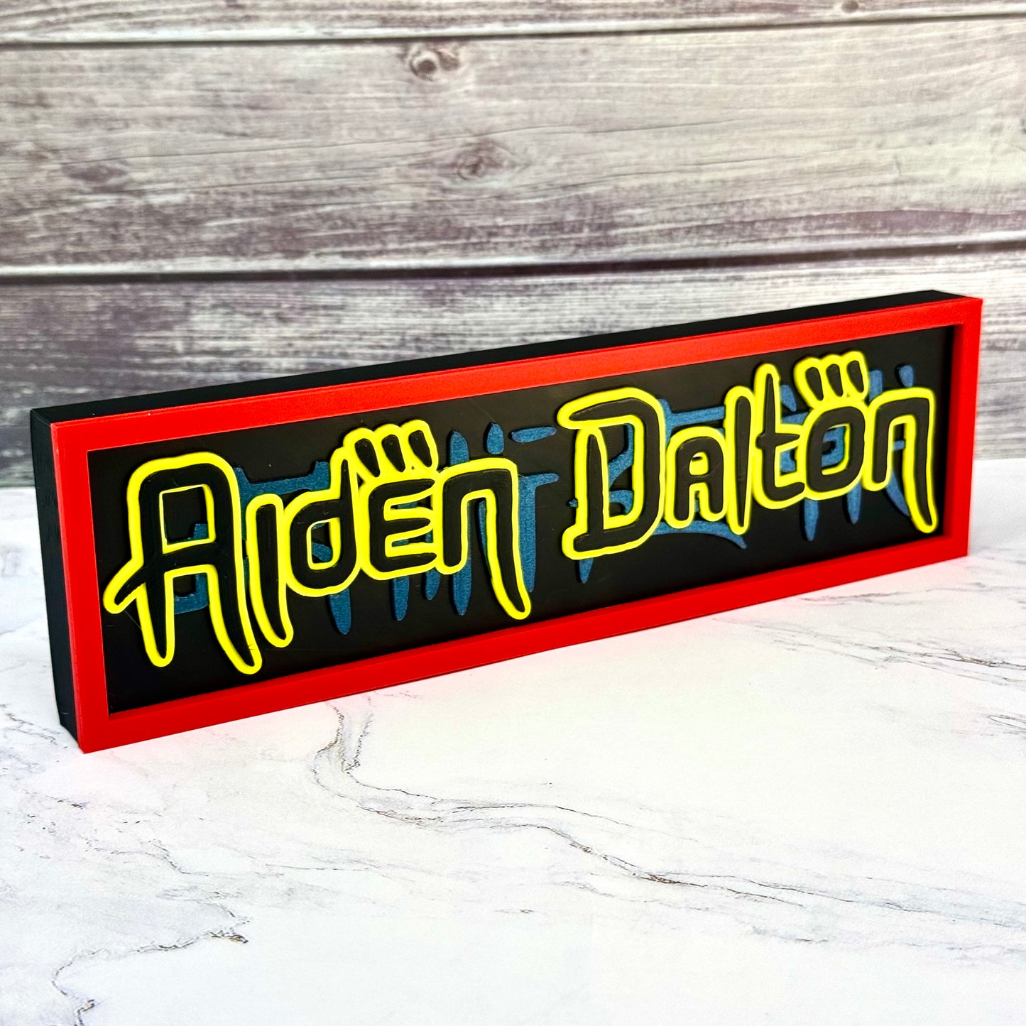 Jujutsu Kaisen-Inspired Personalized Custom 3D-Printed Name Sign