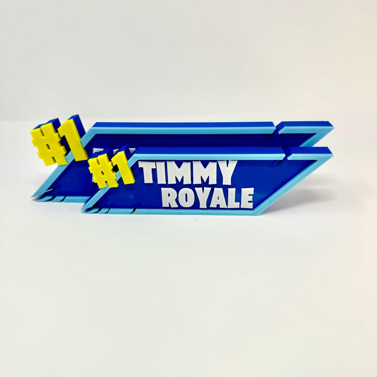 Fortnite-Inspired Personalized Custom 3D-Printed Name Sign