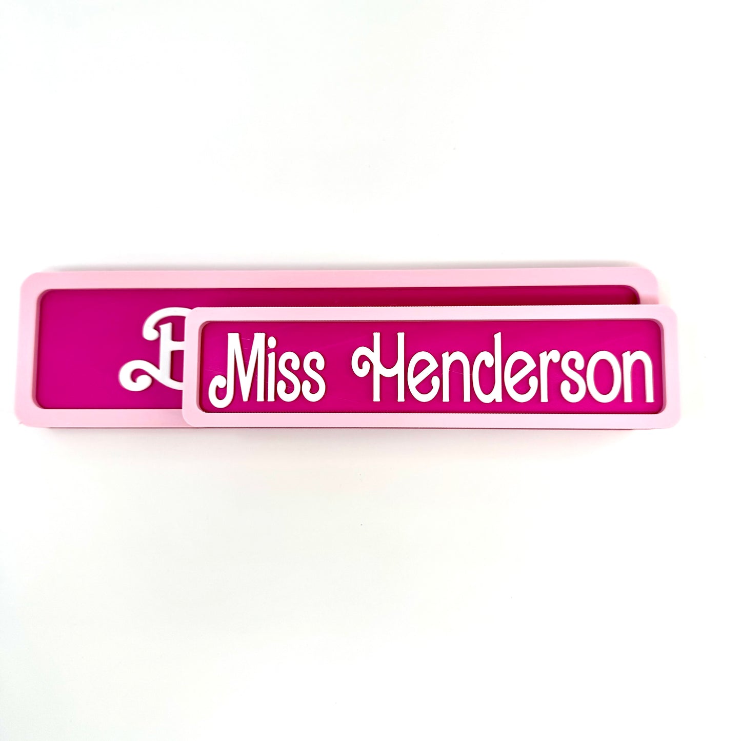 Barbie-Inspired Personalized Custom 3D-Printed Name Sign
