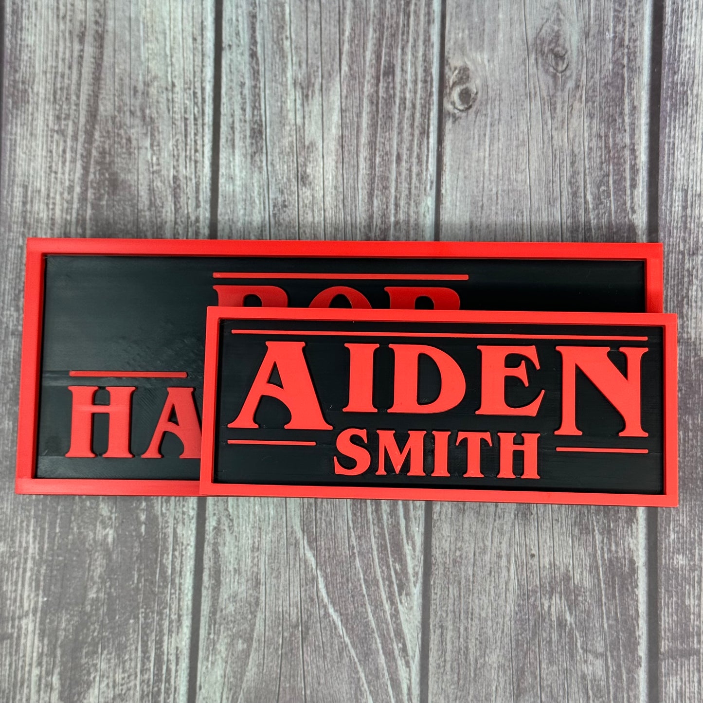 Stranger Things-Inspired Personalized Custom 3D-Printed Name Sign