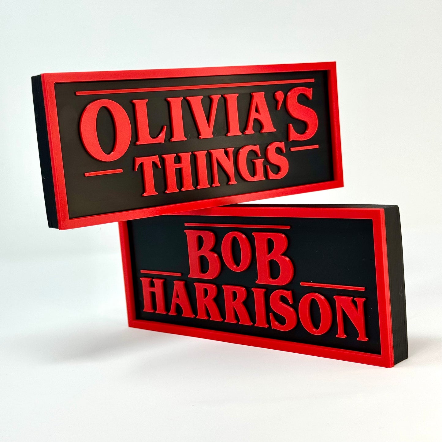 Stranger Things-Inspired Personalized Custom 3D-Printed Name Sign
