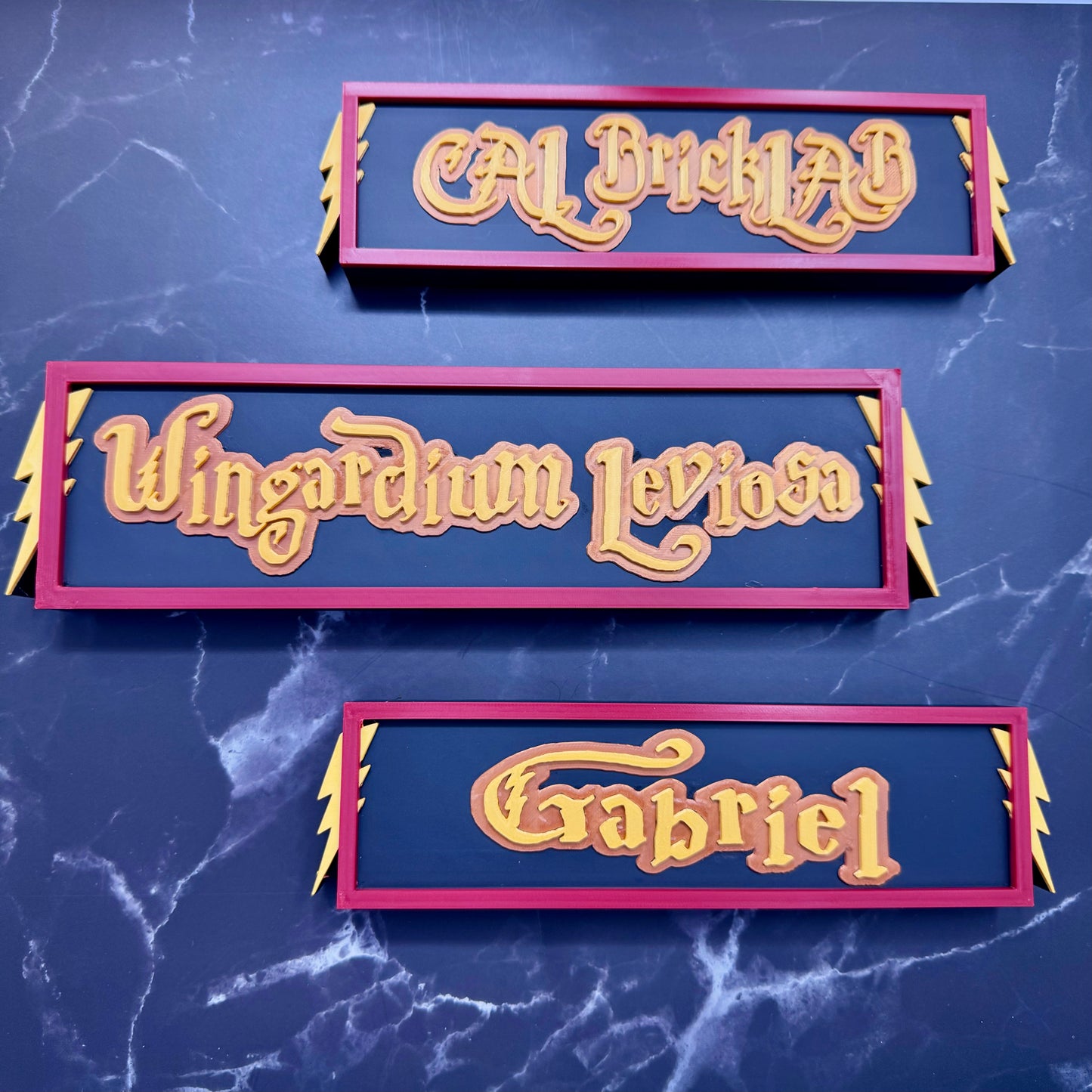 Harry Potter-Inspired Personalized Custom 3D-Printed Name Sign