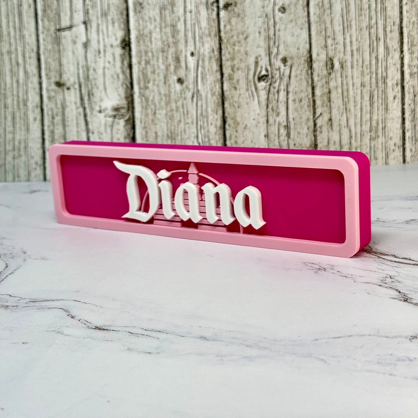 Disneyland-Inspired Personalized Custom 3D-Printed Name Sign