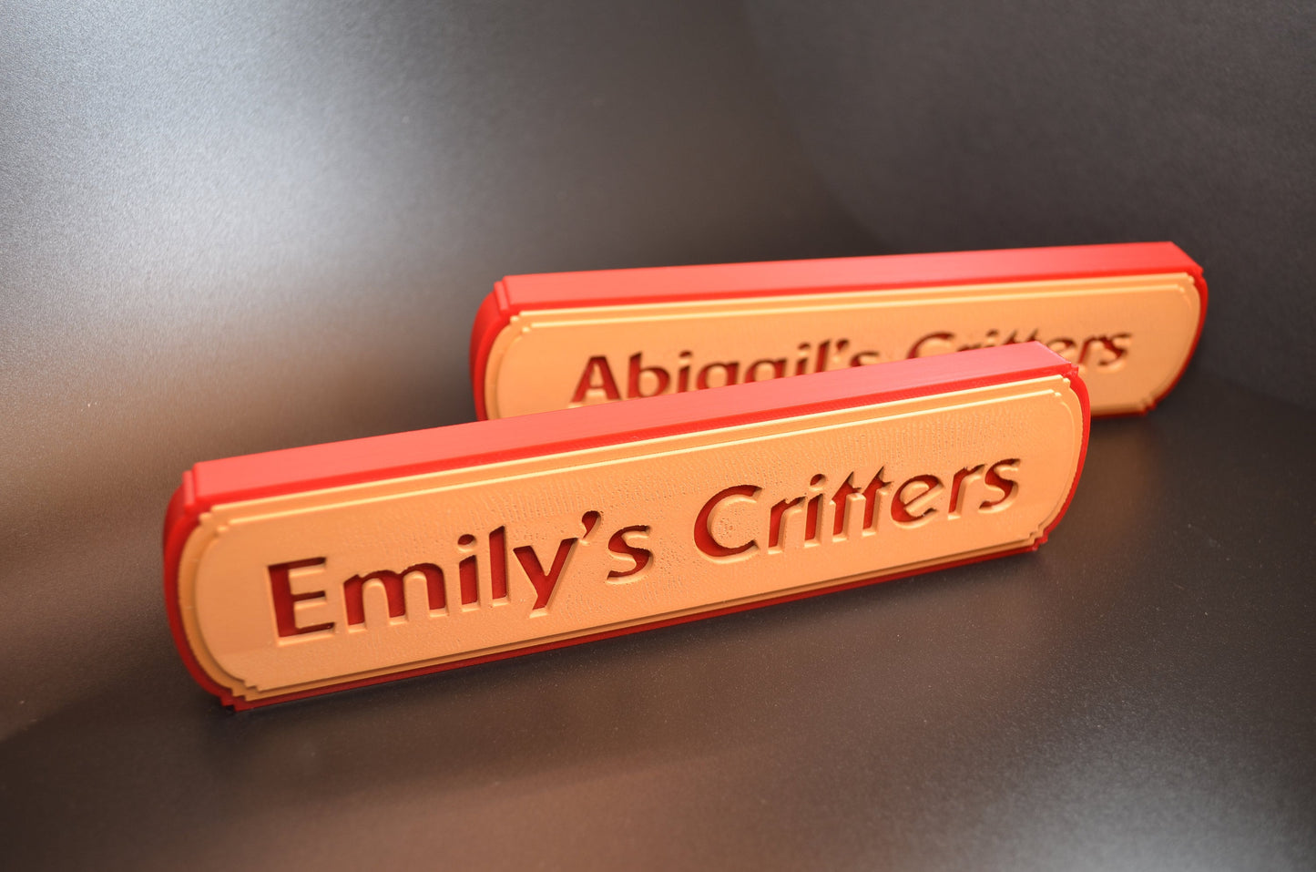 Calico Critters-Inspired Personalized Custom 3D-Printed Name Sign
