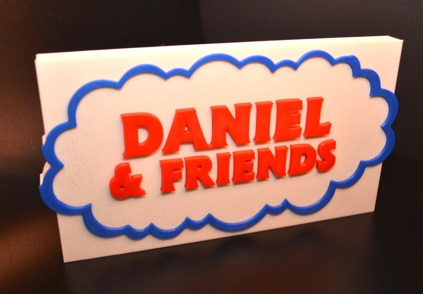 Thomas & Friends-Inspired Personalized Custom 3D-Printed Name Sign