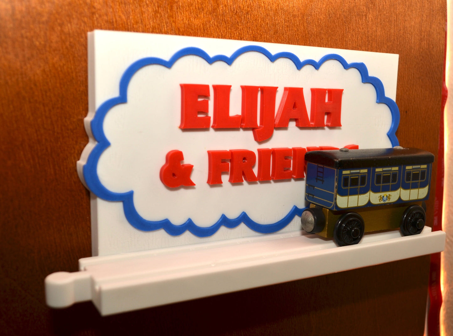 Thomas & Friends-Inspired Personalized Custom 3D-Printed Name Sign