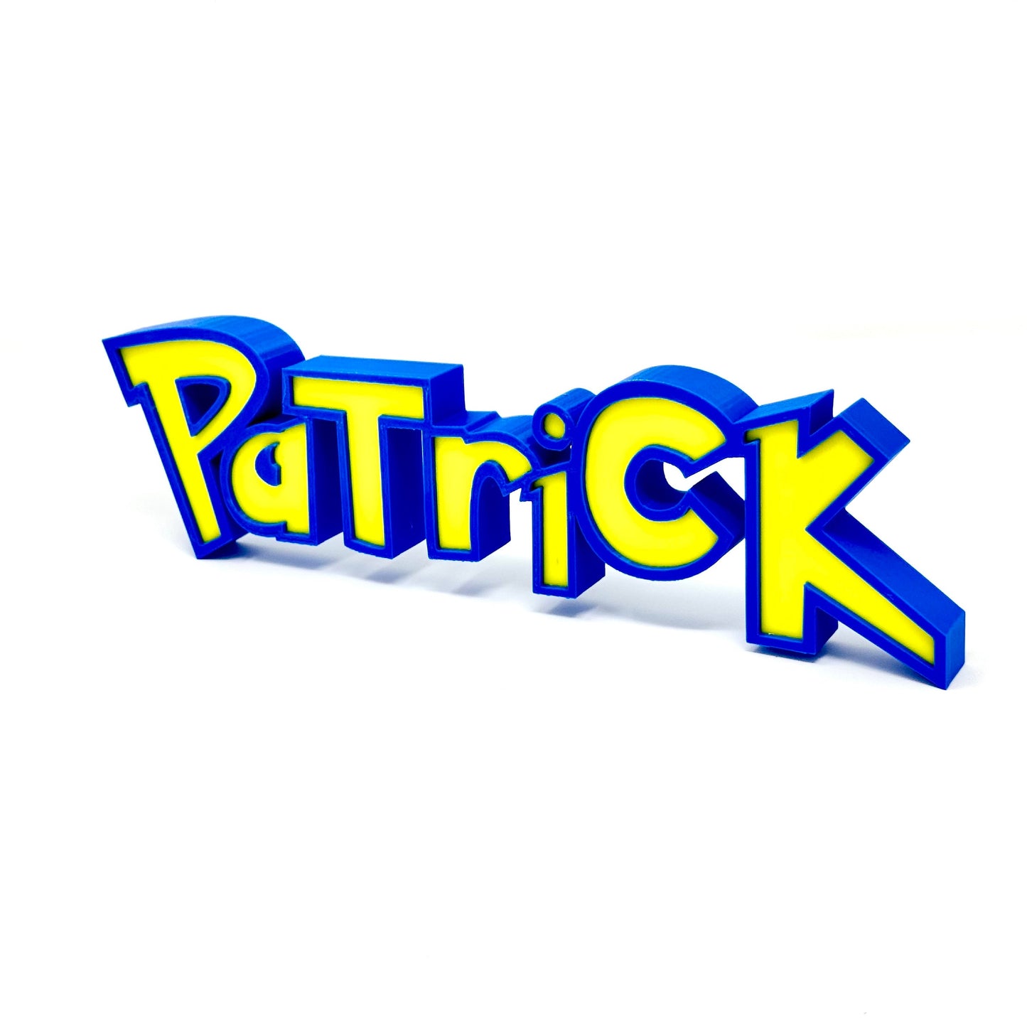 Pokemon-Inspired Personalized Custom 3D-Printed Name Sign