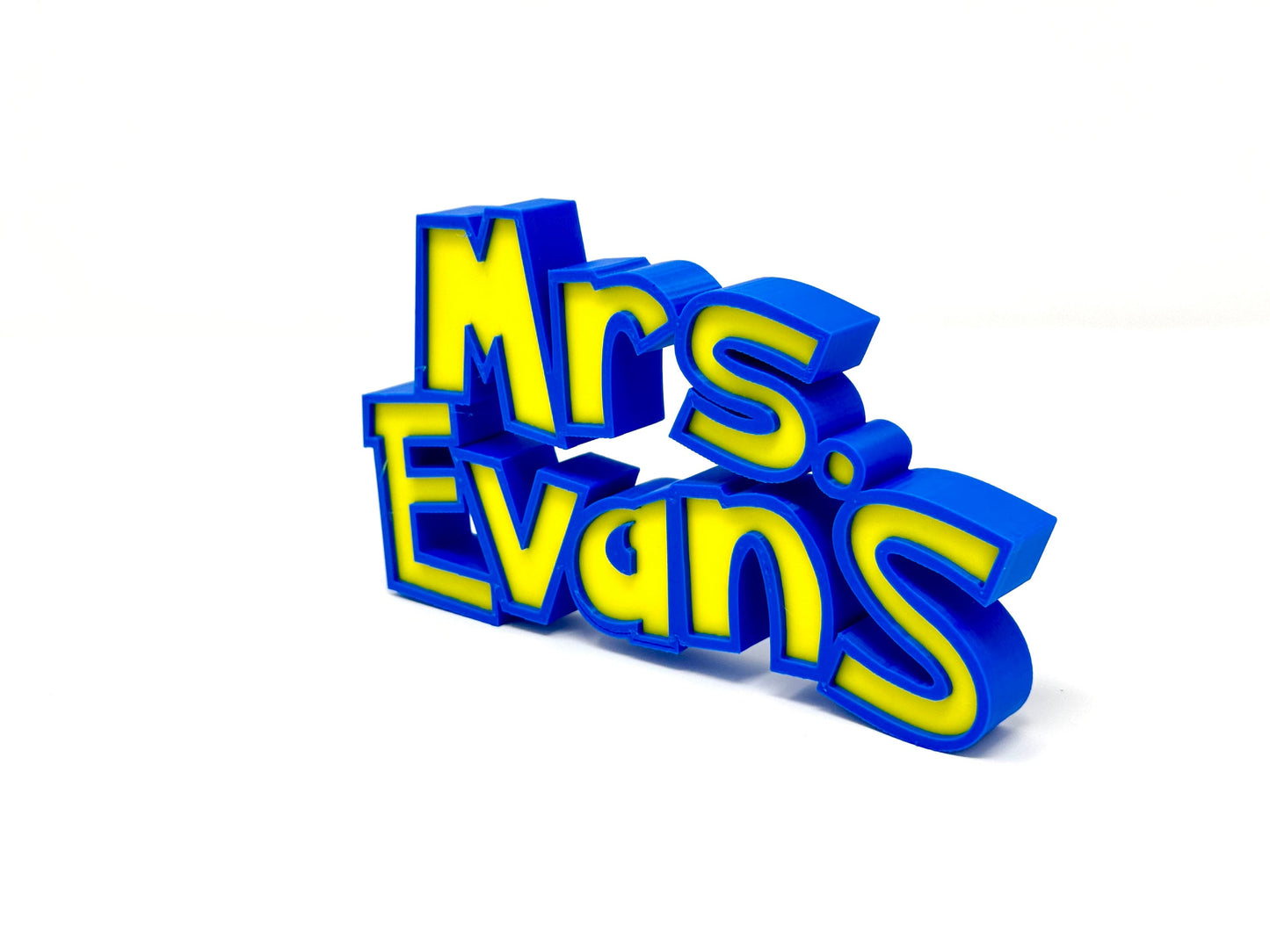 Pokemon-Inspired Personalized Custom 3D-Printed Name Sign