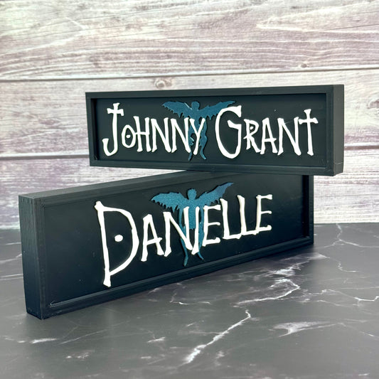 Death Note-Inspired Personalized Custom 3D-Printed Name Sign
