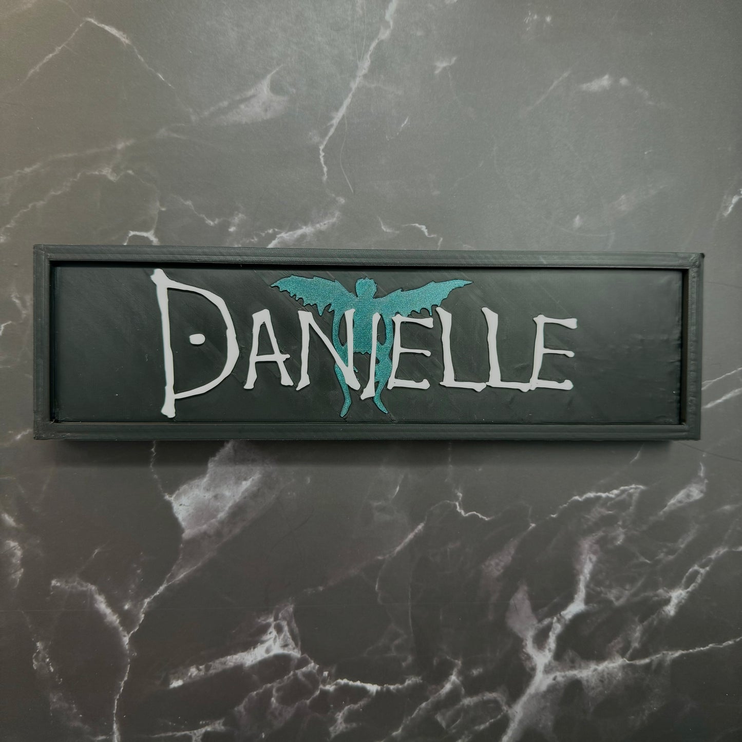 Death Note-Inspired Personalized Custom 3D-Printed Name Sign