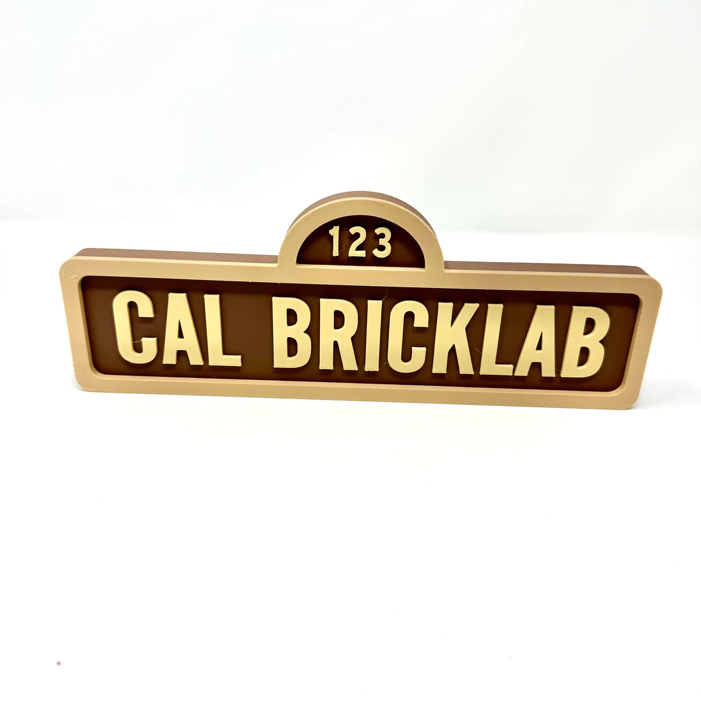Sesame Street-Inspired Personalized Custom 3D-Printed Name Sign