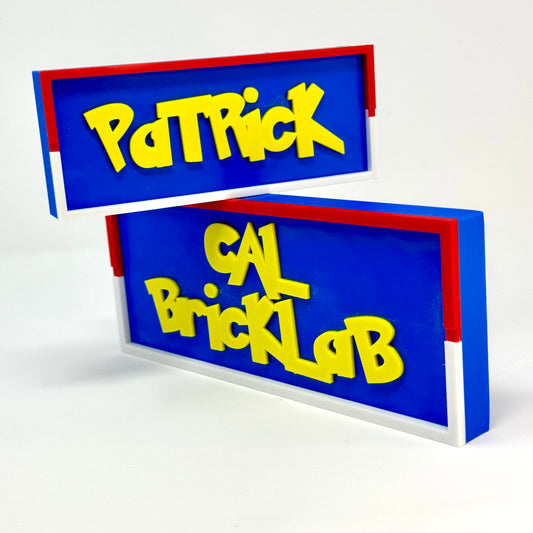 Pokemon-Inspired Personalized Custom 3D-Printed Name Sign