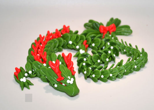 Mistletoe Winter Christmas Dragon