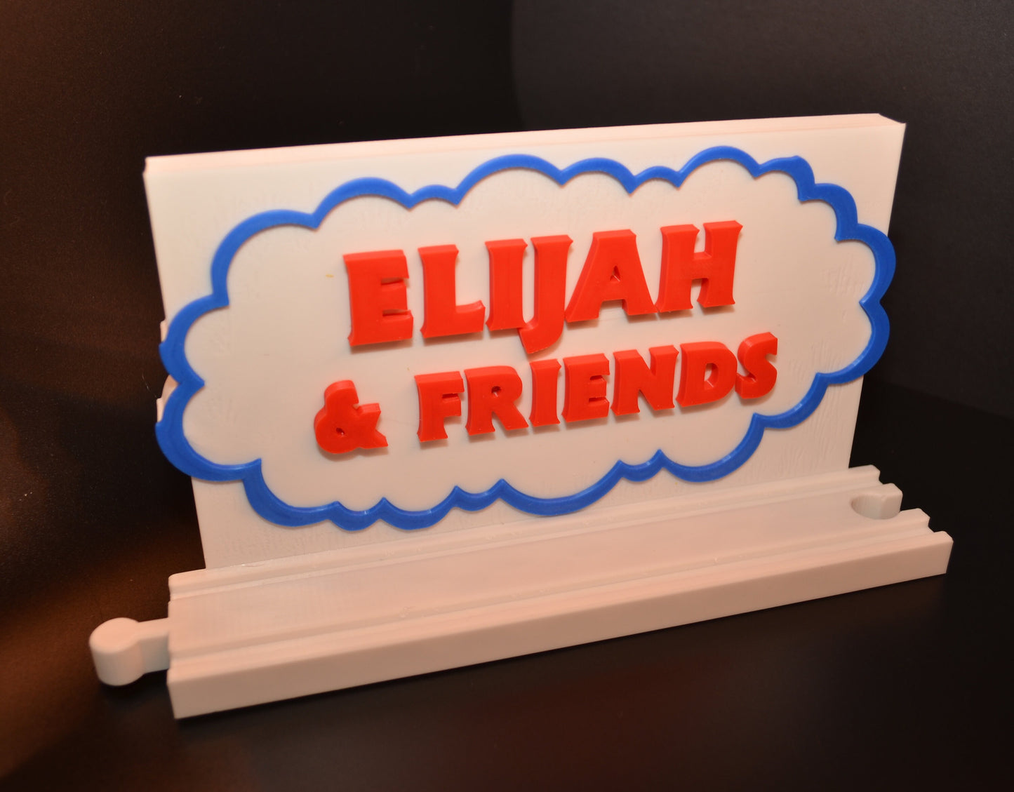 Thomas & Friends-Inspired Personalized Custom 3D-Printed Name Sign