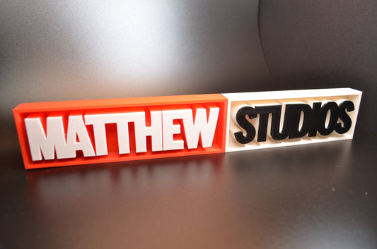 Marvel-Inspired Personalized Custom 3D-Printed Name Sign