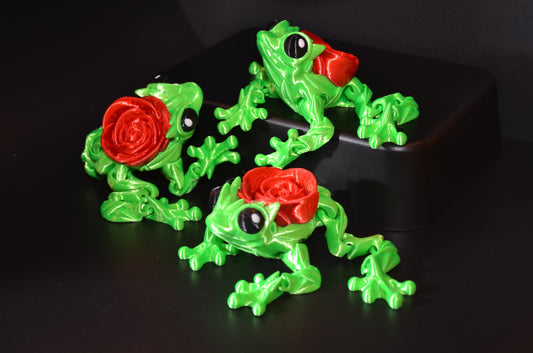 Valentine's Day Rose Frog