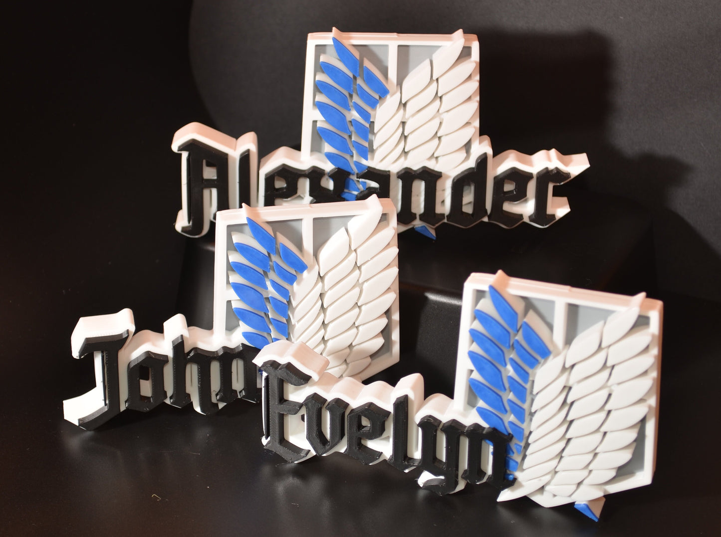 Attack on Titan-Inspired Personalized Custom 3D-Printed Name Sign
